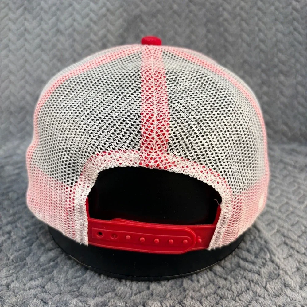 Outdoor Cap Bearkatz Baseball Trucker Hat Red White MBW-600 Snapback Cap